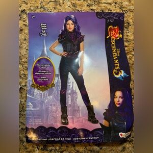 Disguise Girls Descendants 3 Mal Deluxe Halloween Costume Size medium 7/8 Disney